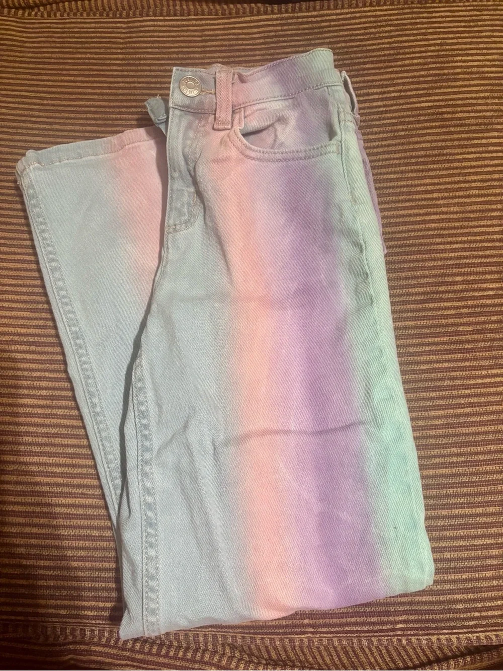 Justice Pastel Rainbow Ombre Jeans